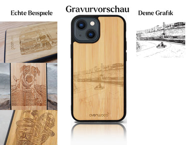 INDIVIDUELL iPhone 15 Bambus-Kunststoff